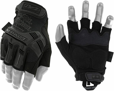 Перчатки тактические Mechanix M-Pact без пальцев чёрные размер L
