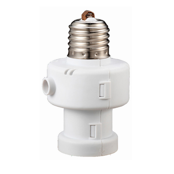 Датчик світла 60W VELMAX з цоколем E27 білий IP20 V-LCS-81 (ST472)