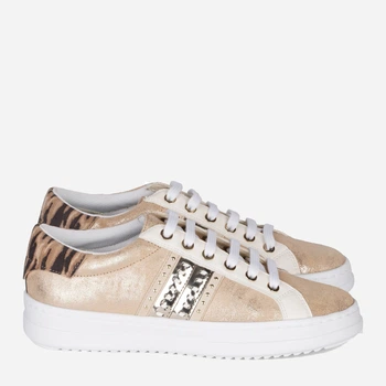 Жіночі кеди низькі Geox D02FED077BN 36 Бежевий/Світло-золотистий (8054730387285)