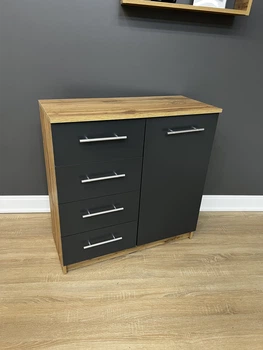 Комод Standart 4+1 Дуб Аппалачі/Антрацит 800x792x350 мм.