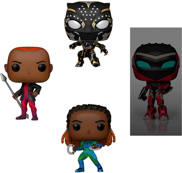 Набір фігурок Funko Pop! Marvel Black Panther Wakanda Forever Exclusive 4 шт (889698691123)