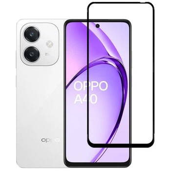 Защитное стекло Fiji Premium для Oppo A40 / A40m полная проклейка Anti-Static черный