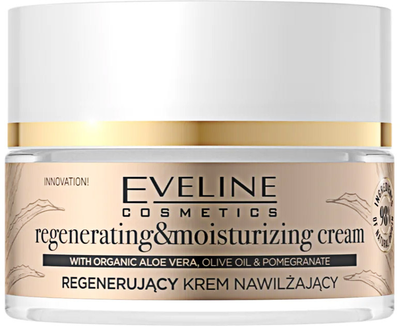 Krem do twarzy nawilżający Eveline Organic Gold 50 ml (5903416030218)