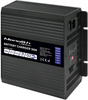Зарядное устройство для аккумуляторов LiFePO4 AGM GEL SLA 50A 12V Qoltec