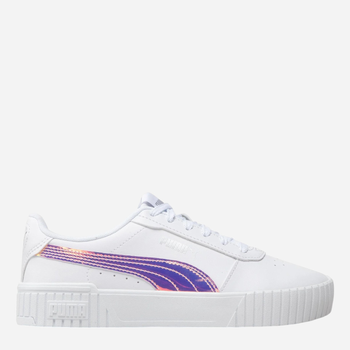 Sneakersy damskie z eko skóry Puma Carina 2.0 Holo Jr 387985-01 38 (5UK) Białe (4065449615228)