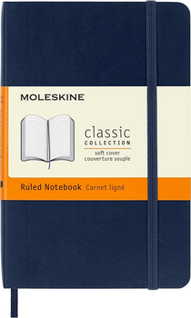 Notatnik Moleskine Classic 9 x 14 cm 192 strony w linie miękka okładka Sapphire (8055002854719)