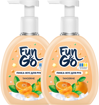 Набор мыло-пенка для рук Fun&Go Tangerine 300 мл х 2 шт (2000998941956)