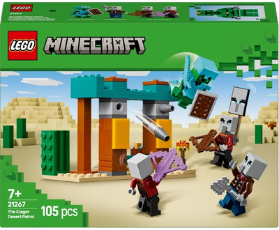 Zestaw klocków LEGO Minecraft Pustynny patrol złosadników 105 elementów (21267)