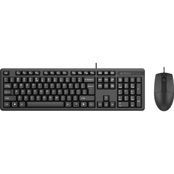 Комплект клавиатура + мышь A4Tech KK-3330S, мышь 1000 DPI, 8 горячих клавиш(DL_A0ED0D23AB81)