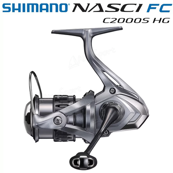 Катушка Shimano Nasci C2000S HG (мелкая шпуля) 5+1bb, 210gr, (2021)