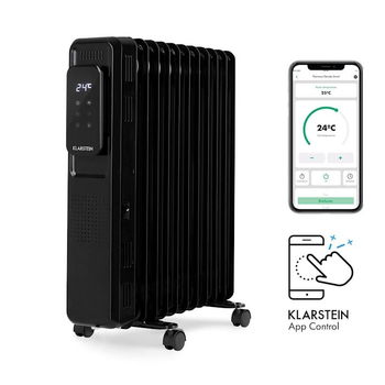 Розумний масляний радіатор обігрівач KlarsteinThermaxx Elevate колір чорний (10035277) Б/В