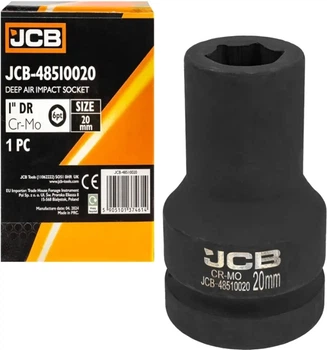 Головка ударная глубокая JCB 1" 20 мм (6-гр.) (JCB-48510020)