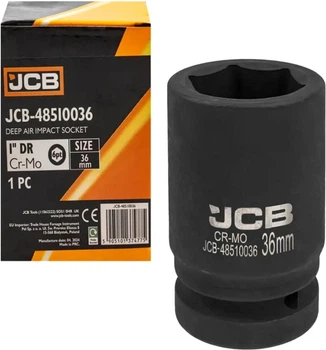 Головка ударная глубокая JCB 1" 36 мм (6-гр.) (JCB-48510036)