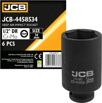 Головка ударная глубокая JCB 1/2" 34 мм (6-гр.) (JCB-4458534)