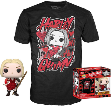 Zestaw prezentowy Funko Pop! & Tee DC Comics Escuadron Suicida Harley Quinn Figurka 9 cm + Koszulka Rozmiar S (889698567459)