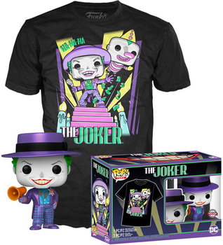 Zestaw prezentowy Funko Pop! & Tee DC Comics Batman The Joker Figurka 9 cm + Koszulka Rozmiar S (889698558488)