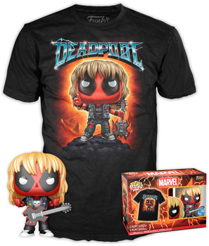 Zestaw prezentowy Funko Pop! & Tee Marvel Deadpool Heavy Metal Figurka 9 cm + Koszulka Rozmiar L (889698750592)