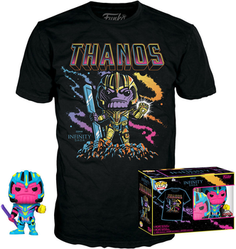 Подарунковий набір Funko Pop! & Tee Marvel Infinity Saga Thanos Exclusive Фігурка 9 см + Футболка Розмір S (889698636001)