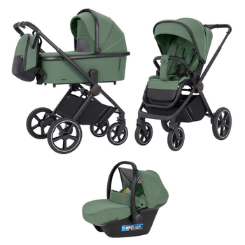 Детская универсальная коляска 3 в 1 Ultimo CRL-6519 CARRELLO CRL-6519 Fern Green