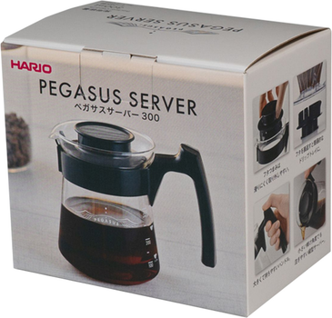 Serwer do kawy Hario Pegasus 01 szklany 300 ml (4977642022621)