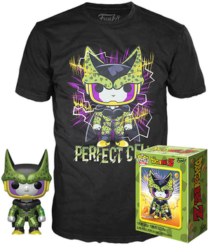 Подарунковий набір Funko Pop! & Tee Dragon Ball Z Perfect Cell Exclusive Фігурка 9 см + Футболка Розмір L (889698435260)