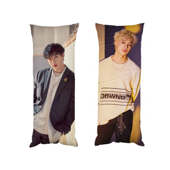 Дакимакура Бан Чан Стрей кидс Stray Kids подушка обнимашка двухсторонняя 40х100 см (dk0293)