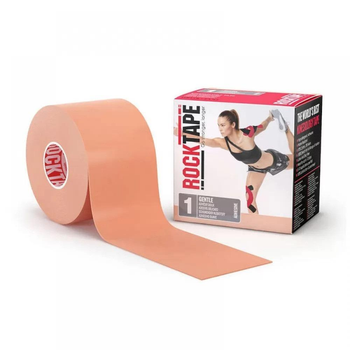 Кинезио тейп RockTape RX CША нежный 5 см х 5 м бежевый