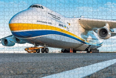 Пазл картонний Ukrainian Puzzles "Ан-225 Мрія — найбільший у світі літак" 500 елементів