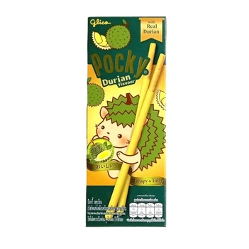 Бисквитные палочки Glico Pocky Дуриан 25 грамм