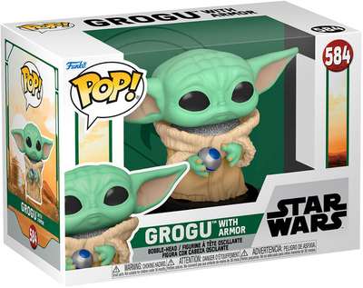 Figurka Funko Pop! Star Wars The Book of Boba Fett Grogu z Zbroją 9 cm (889698686501)