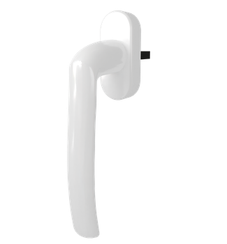 Ручка оконная ASTEX Kronos WH 001, белая (WH 001/37 RAL9016)