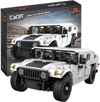 Конструктор CaDa C61027W Великий позашляховик Humvee 1:12 1386 деталей (6948061925983)