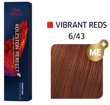 Farba do włosów Wella Professionals Koleston Perfect Me+ Vibrant Reds 6/43 trwała 60 ml (8005610626574)