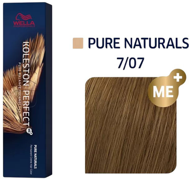 Farba do włosów Wella Professionals Koleston Perfect Me+ Pure Naturals 7/07 trwała 60 ml (8005610626833)