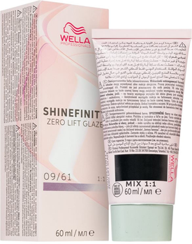 Фарба для волосся Wella Professionals Shinefinity Zero Lift Glaze 09/61 Iced Platinum напівстійка 60 мл (4064666058078)