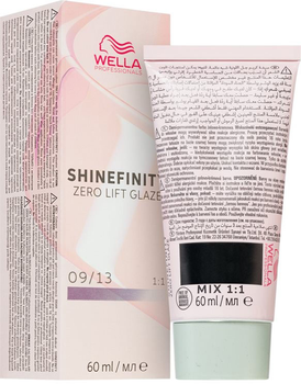 Фарба для волосся Wella Professionals Shinefinity Zero Lift Glaze 09/13 Toffee Milk напівстійка 60 мл (4064666058108)