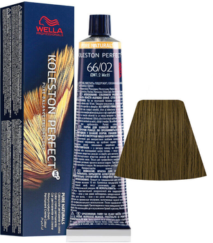 Farba do włosów Wella Professionals Koleston Perfect Me+ Pure Naturals 66/02 trwała 60 ml (3614229721584)