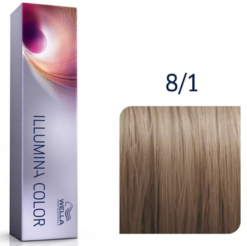 Farba do włosów Wella Professionals Illumina Color 8/1 Jasny popielaty Blond trwała 60 ml (8005610542485)