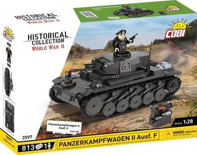 Klocki konstrukcyjne Cobi 2597 Historical Collection World War II Panzerkampfwagen II Ausf. F 813 szt (5902251025977)