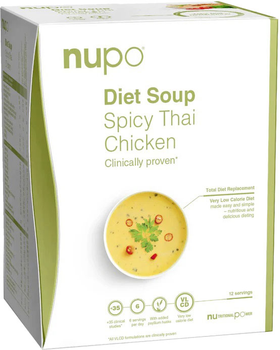 Суп гострий тайський з куркою Nupo Diet Soup Spicy Thai Chicken 12 порцій (5715667776551)