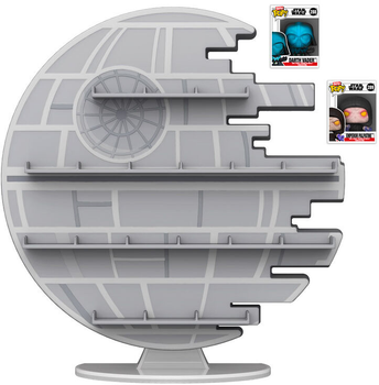 Полиця для демонстрації Funko Bitty Pop! Disney Star Wars Death Star 20 см + Фігурки Імператор Палпатін 2.3 см Дарт Вейдер 2.3 см (889698812931)