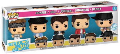 Zestaw figurek Funko Pop! 5-Pack Rocks New Kids on the Block Donnie Joey Jordan Jonathan Danny 5 szt (889698652346)