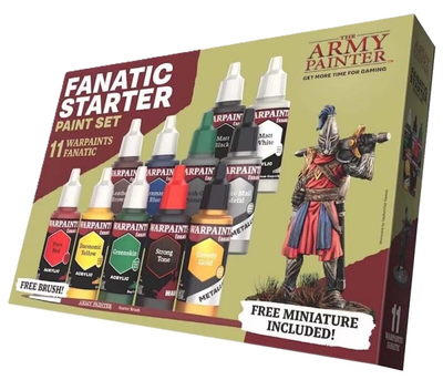 Zestaw farb The Army Painter Warpaints Fanatic Starter z figurką 10 szt x 18 ml (5713799806603)