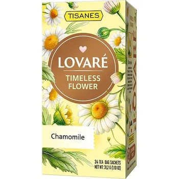 Чай Lovare Tisanes Timeless Flower з квітів ромашки 24 пакетика