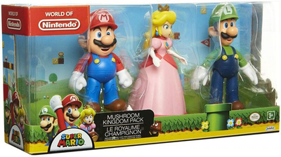 Набір фігурок Jakks Pacific Super Mario Bros 10 см 3 шт (0039897645117)