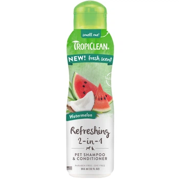 Освежающий шампунь-кондиционер для собак и котов TropiClean Watermelon Refreshing 2-in-1, 355 мл