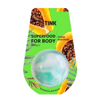 Бомбочка-гейзер для ванн Tink аромат Papaya, 200 г