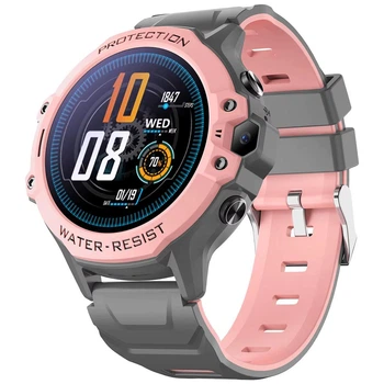 Детские смарт часы-телефон Smart Watch K55 4G с SIM картой, GPS, кнопкой SOS, прослушкой, видеозвонком Розовый