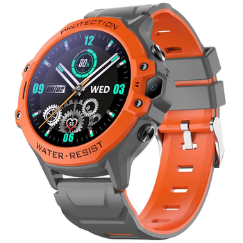 Детские смарт часы-телефон Smart Watch K55 4G с SIM картой, GPS, кнопкой SOS, прослушкой, видеозвонком Оранжевый