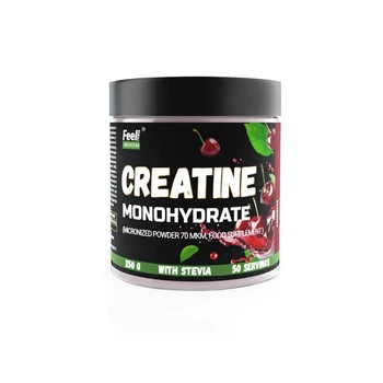 Креатин моногидрат веганский Feel Power - Creatine monohydrate micronized vegan 250 г (Вишня)